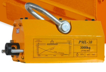 倉庫鐵塊吊運使用永磁起重器